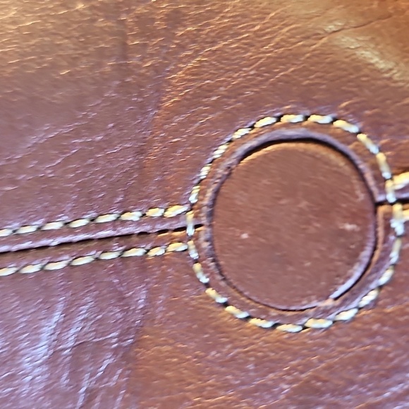 Liz Clayborne Genuine Leather Elegant Brown Women's Bag. Gold Hardware. - Picture 14 of 14